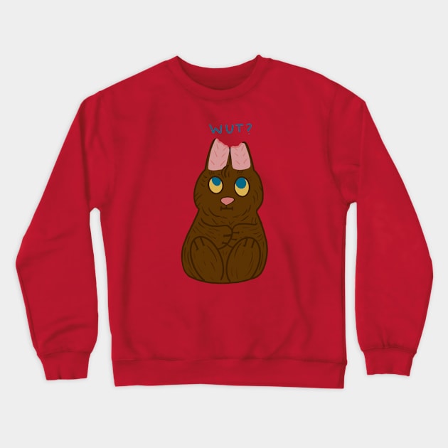 Chocolate Bunny Crewneck Sweatshirt by Witchvibes